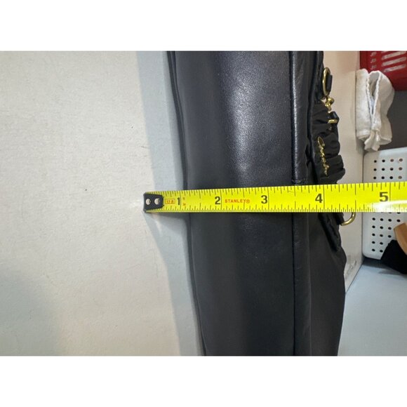 Vintage Coach Purse Black Leather Ashley Ruched Pleated F17571 Designer Classic - Picture 14 of 15